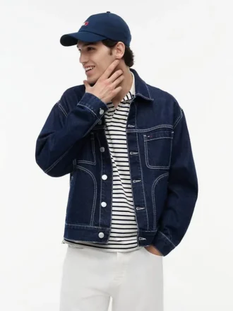 Tommy Jeans mörkblå denimranchjacka Tommy Jeans mörkblå denimranchjacka
