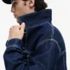 Tommy Jeans mörkblå denimranchjacka