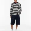 Tommy Jeans randig bouclé-tröja Tommy Jeans randig bouclé-tröja