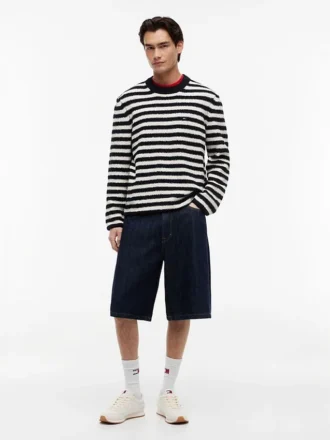 Tommy Jeans randig bouclé-tröja