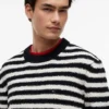 Tommy Jeans randig bouclé-tröja Tommy Jeans randig bouclé-tröja