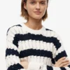 Tommy Jeans randig kabelstickad tröja Tommy Jeans randig kabelstickad tröja