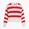 Tommy Jeans randig kabelstickad tröja Tommy Jeans randig kabelstickad tröja