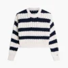 Tommy Jeans randig kabelstickad tröja Tommy Jeans randig kabelstickad tröja