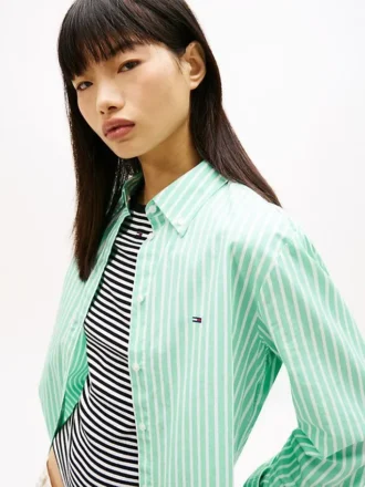 Tommy Jeans randig poplinskjorta