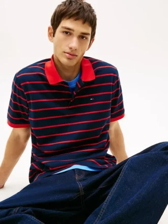 Tommy Jeans Regular Fit Striped Polo