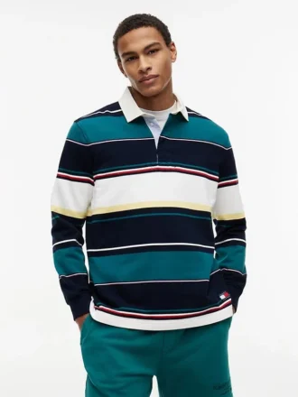 Tommy Jeans Relaxed Striped Rugby Polo
