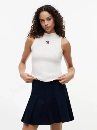 Tommy Jeans Slim Fit Mockneck Tank Top