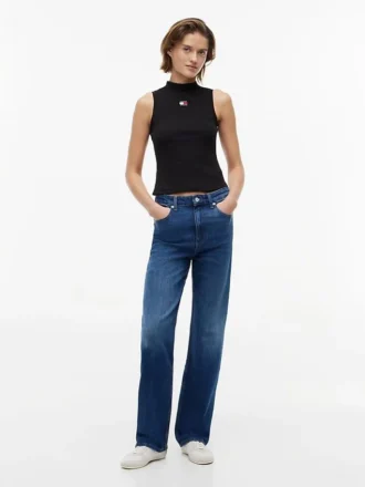 Tommy Jeans Slim Fit Mockneck Tank Top