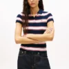 Tommy Jeans Slim Fit Rib-Knit Polo