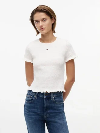 Tommy Jeans Slim Fit Shirred T-shirt