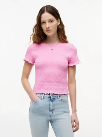 Tommy Jeans Slim Fit Shirred T-shirt
