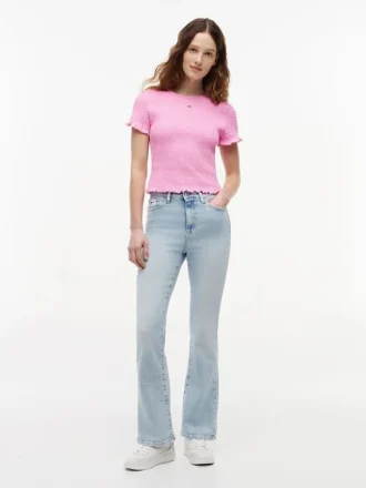 Tommy Jeans Slim Fit Shirred T-shirt