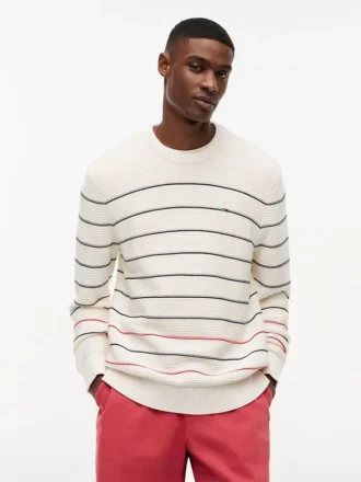 Tommy Jeans Slim Fit-tröja med ränder