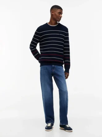 Tommy Jeans Slim Fit-tröja med ränder
