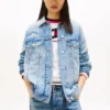 Tommy Jeans slitna Jeansjacka Tommy Jeans slitna Jeansjacka
