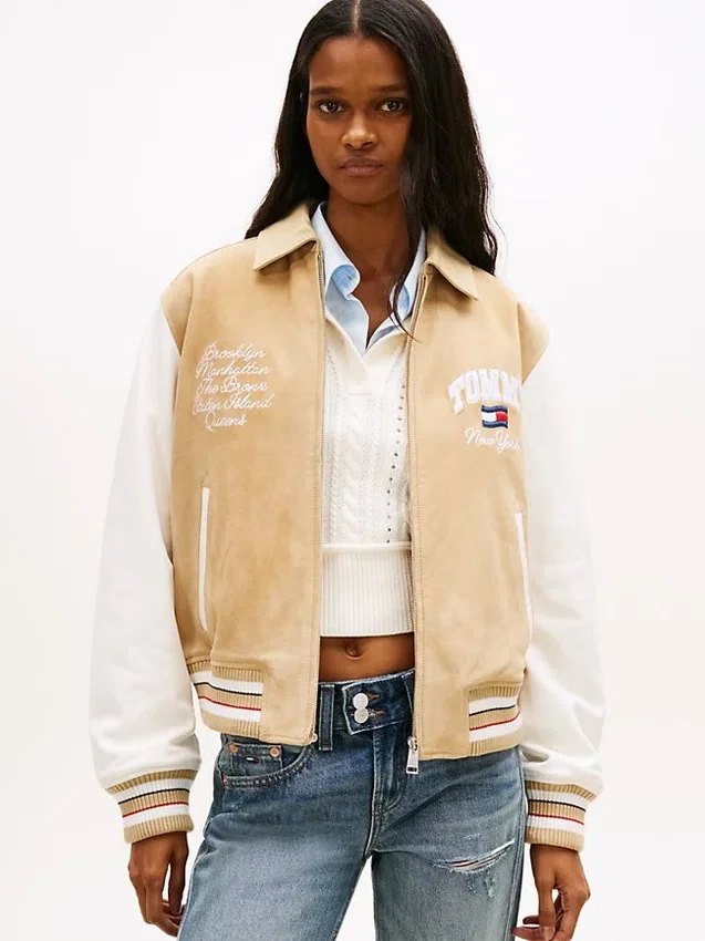Tommy Jeans Suede Varsity Jacket Tommy Jeans Suede Varsity Jacket