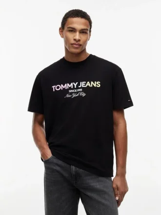 Tommy Jeans T-shirt med gradientlogotyp Tommy Jeans T-shirt med gradientlogotyp