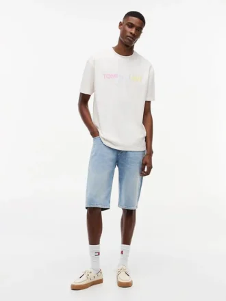 Tommy Jeans T-shirt med gradientlogotyp