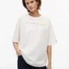 Tommy Jeans T-shirt med kristallogotyp Tommy Jeans T-shirt med kristallogotyp
