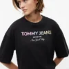 Tommy Jeans T-shirt med kristallogotyp Tommy Jeans T-shirt med kristallogotyp