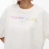 Tommy Jeans T-shirt med kristallogotyp Tommy Jeans T-shirt med kristallogotyp