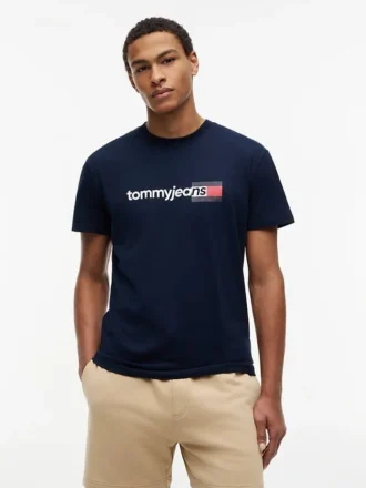Tommy Jeans T-shirt med logotyp