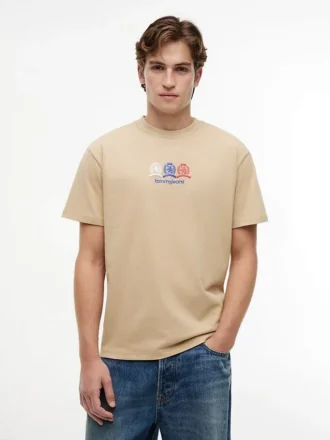 Tommy Jeans T-shirt med Multi-Crest-logotyp