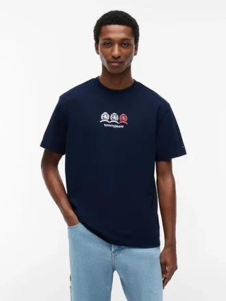 Tommy Jeans T-shirt med Multi-Crest-logotyp