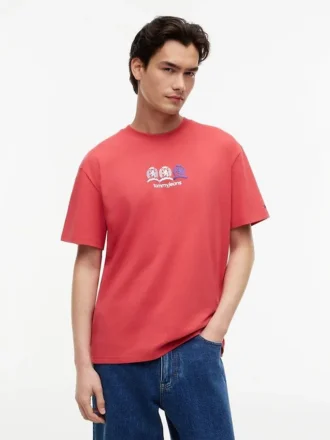 Tommy Jeans T-shirt med Multi-Crest-logotyp