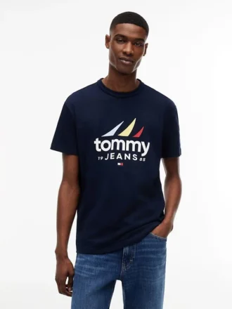 Tommy Jeans T-shirt med seglingslogotyp