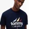 Tommy Jeans T-shirt med seglingslogotyp