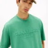 Tommy Jeans T-shirt med slitet logo Tommy Jeans T-shirt med slitet logo