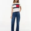 Tommy Jeans T-shirt med stort flaggmärke Tommy Jeans T-shirt med stort flaggmärke
