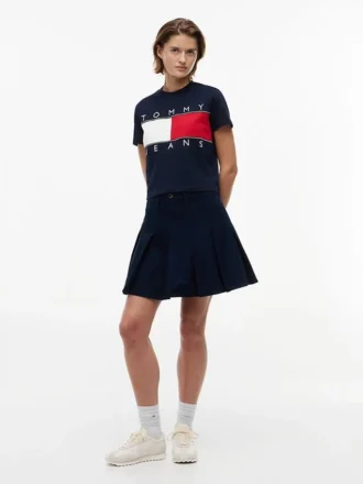 Tommy Jeans T-shirt med stort flaggmärke