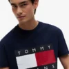 Tommy Jeans T-shirt med stort flaggmärke