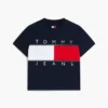 Tommy Jeans T-shirt med stort flaggmärke Tommy Jeans T-shirt med stort flaggmärke