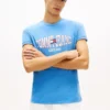 Tommy Jeans T-shirt med vågigt flaggmönster Tommy Jeans T-shirt med vågigt flaggmönster