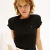 Tommy Jeans T-shirt med volangkant Tommy Jeans T-shirt med volangkant