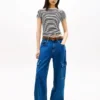 Tommy Jeans T-shirt med volangkant Tommy Jeans T-shirt med volangkant