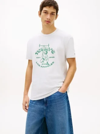 Tommy Jeans T-shirt med Weightlifter-logotyp