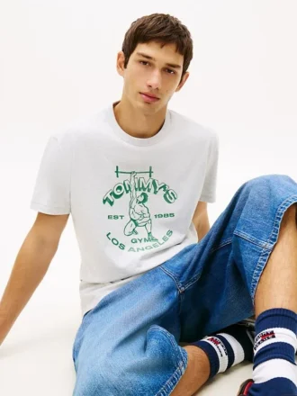 Tommy Jeans T-shirt med Weightlifter-logotyp