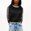 Tommy Jeans topp i linneblandning med knytband i sidan Tommy Jeans topp i linneblandning med knytband i sidan