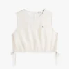 Tommy Jeans topp i linneblandning med knytband i sidan Tommy Jeans topp i linneblandning med knytband i sidan