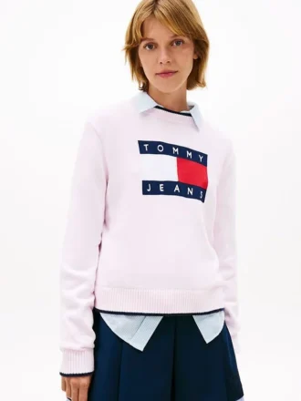 Tommy Jeans tröja med flagglogo