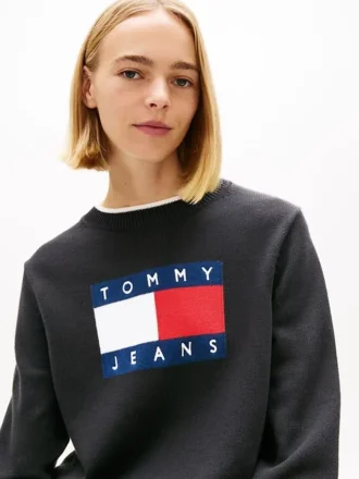 Tommy Jeans tröja med flagglogo