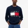 Tommy Jeans tröja med flagglogo och rund hals Tommy Jeans tröja med flagglogo och rund hals