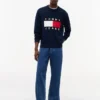 Tommy Jeans tröja med flagglogo och rund hals Tommy Jeans tröja med flagglogo och rund hals