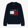 Tommy Jeans tröja med flagglogo och rund hals Tommy Jeans tröja med flagglogo och rund hals