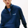 Tommy Jeans-tröja med logotyp och kvartslång dragkedja Tommy Jeans-tröja med logotyp och kvartslång dragkedja